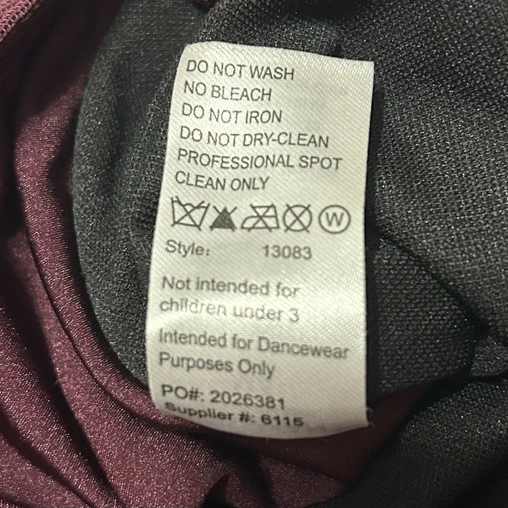 Weissman Balera Dance Costume 13083 Halter Neck‎ Ballet Dress Purple MA - Picture 8 of 9